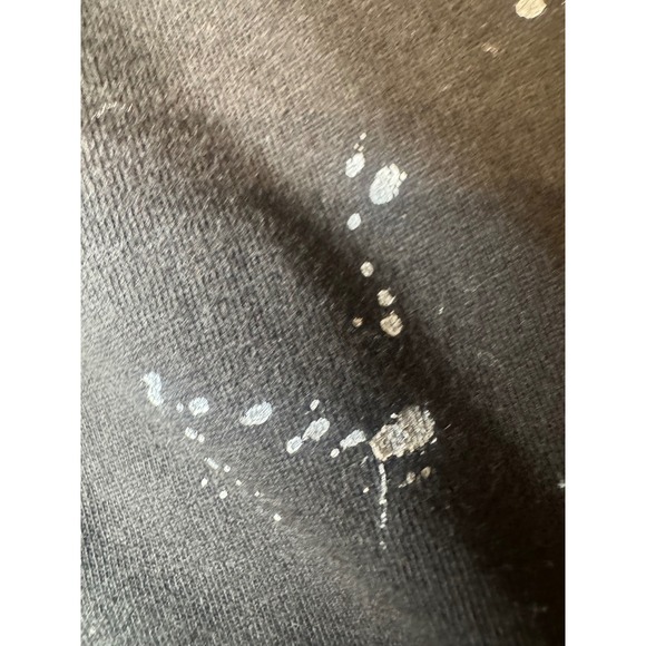 Kinetix Casual Luxury Black Zip Up Hoodie Paint Splatter Graphic Men's L - Picture 5 of 5